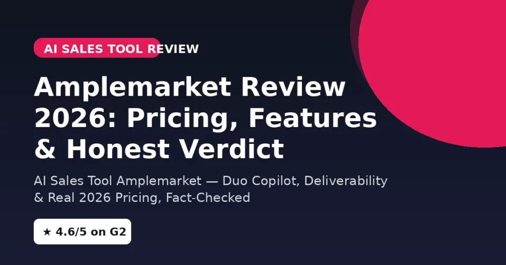 AI sales tool Amplemarket review 2026