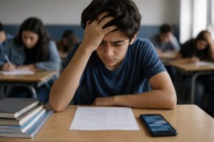 AI and student exam scores study