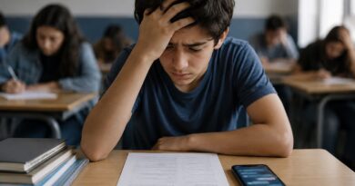 AI and student exam scores study