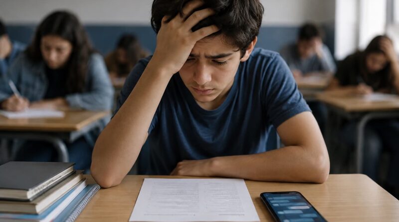 AI and student exam scores study