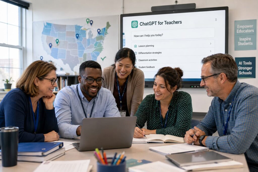 ChatGPT for Teachers expansion to U.S. school districts