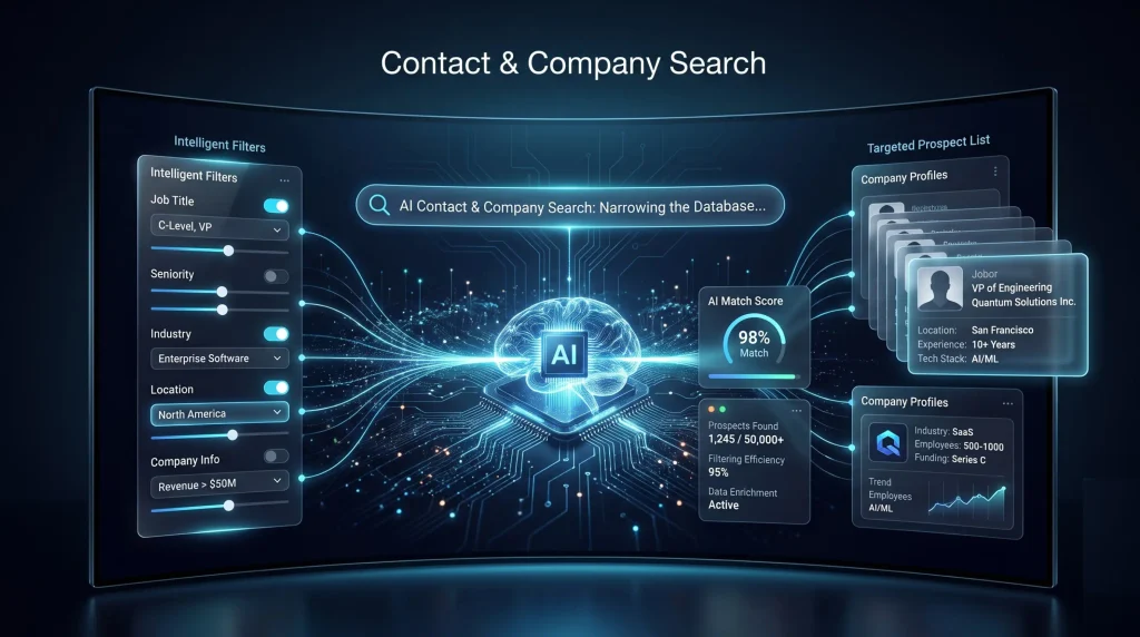 AI Sales Platform Contact & Company Search
