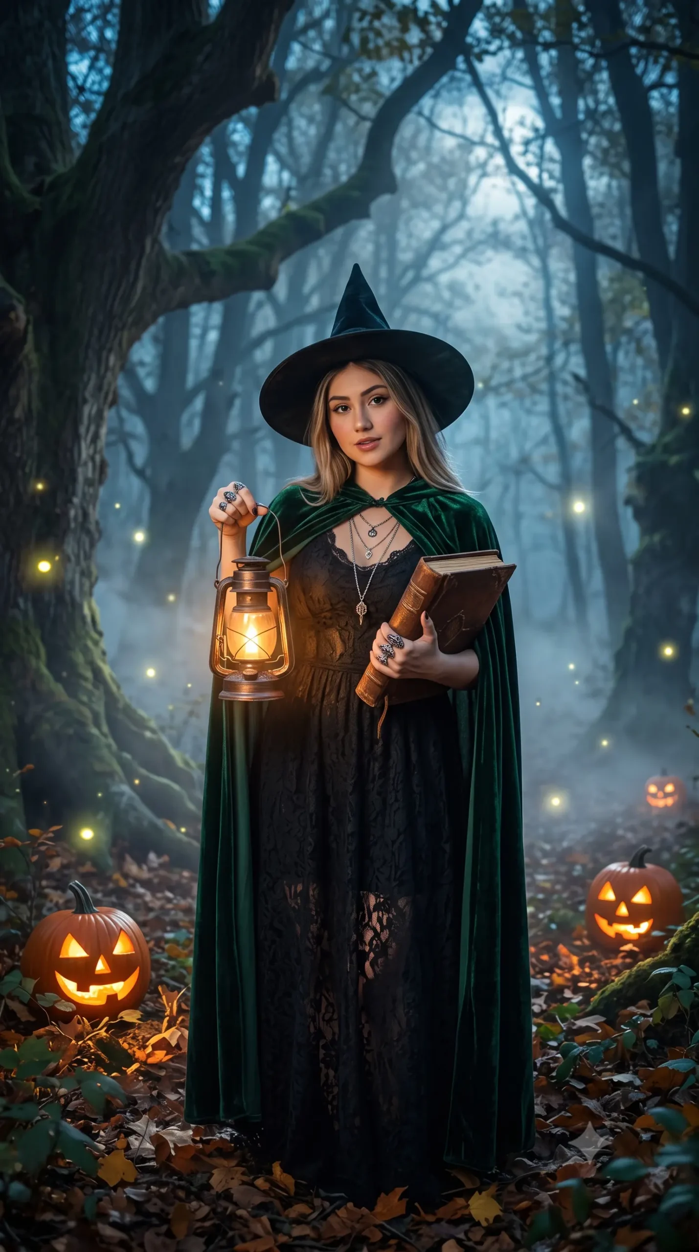 Gothic vampire Halloween AI portrait created with Gemini