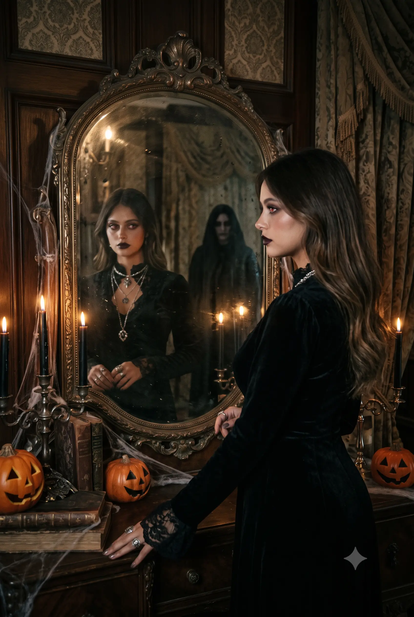 Ghostface Y2K Halloween AI photo prompt example