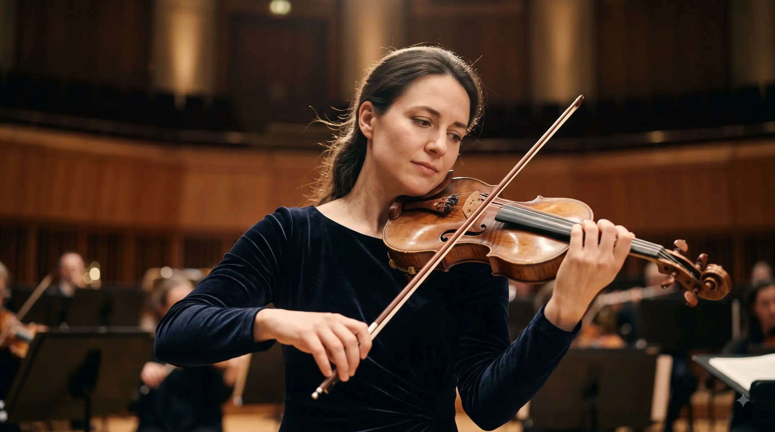 Classical concert soloist portrait editing example