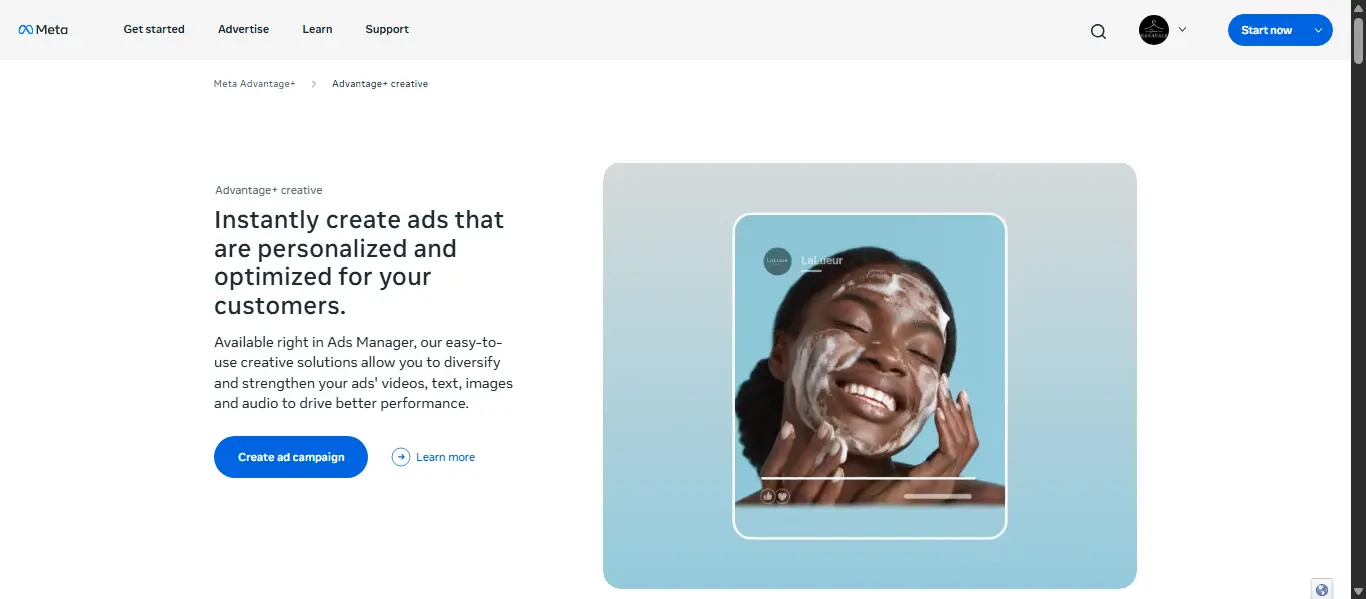 Meta Advantage+ Creative for Facebook and Instagram ads